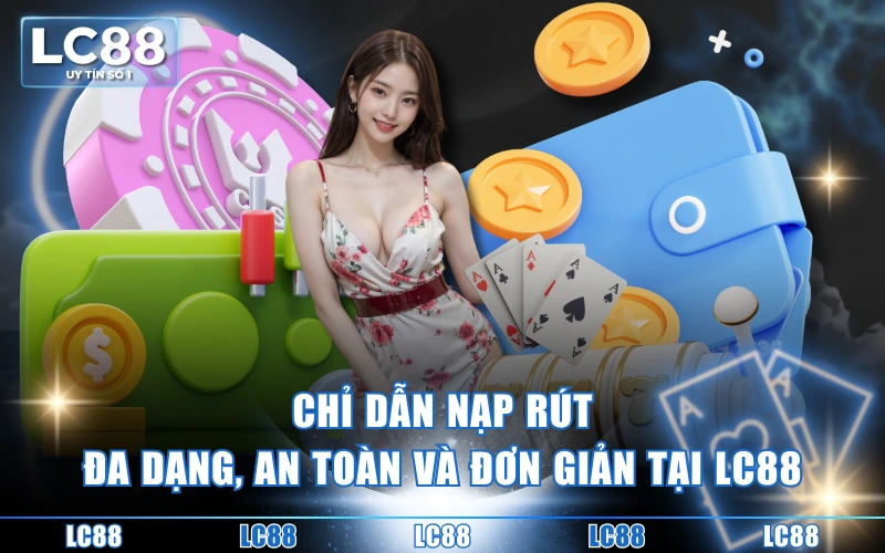 Hướng Dẫn Tham Gia 2 Chỉ dẫn nạp rút đa dạng, an toàn và đơn giản tại LC88